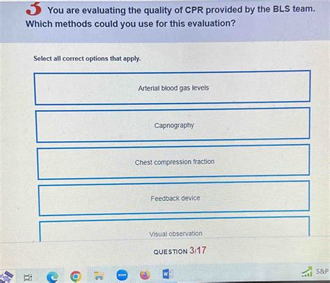 you are evaluating the quality of cpr